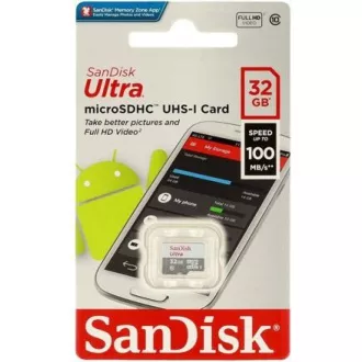 SanDisk MicroSDHC-Karte 32GB Ultra (80MB/s, Klasse 10 UHS-I, Android)