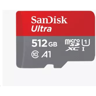 SanDisk MicroSDXC 512GB Ultra Karte (100MB/s, Klasse 10, Android) + Adapter