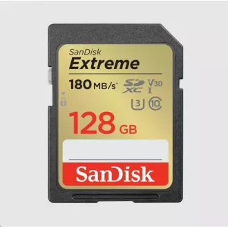 SanDisk SDXC-Karte 128GB Extreme (180 MB/s Klasse 10, UHS-I U3 V30) SanDisk SDXC-Karte 128GB Extreme (180 MB/s Klasse 10, UHS-I U3 V30)