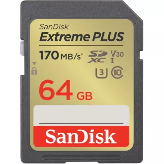 SanDisk SDXC-Karte 64GB Extreme PLUS (200 MB/s Klasse 10, UHS-I U3 V30) SanDisk SDXC-Karte 64GB Extreme PLUS (200 MB/s Klasse 10, UHS-I U3 V30)