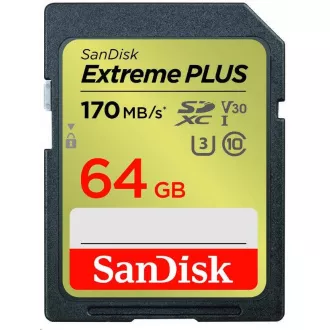 SanDisk SDXC-Karte 64GB Extreme PLUS (200 MB/s Klasse 10, UHS-I U3 V30) SanDisk SDXC-Karte 64GB Extreme PLUS (200 MB/s Klasse 10, UHS-I U3 V30)