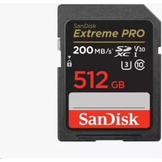 SanDisk SDXC-Karte 512GB Extreme PRO (200 MB/s Klasse 10, UHS-I U3 V30) SanDisk SDXC-Karte 512GB Extreme PRO (200 MB/s Klasse 10, UHS-I U3 V30)