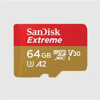 SanDisk micro SDXC Karte 64GB Extreme (170 MB/s Klasse 10, UHS-I U3 V30) Adapter SanDisk micro SDXC Karte 64GB Extreme (170 MB/s Klasse 10, UHS-I U3 V30) Adapter