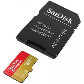 SanDisk micro SDXC Karte 128GB Extreme (190 MB/s Klasse 10, UHS-I U3 V30)   Adapter