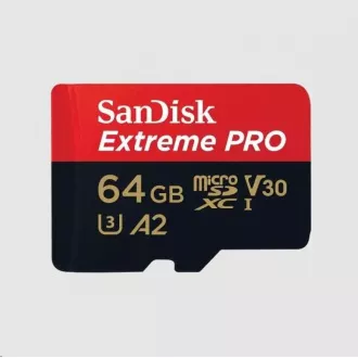 SanDisk micro SDXC Karte 64GB Extreme PRO (200 MB/s Klasse 10, UHS-I U3 V30)   Adapter