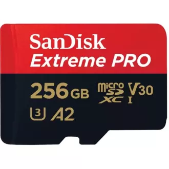 SanDisk micro SDXC Karte 256GB Extreme PRO (200 MB/s Klasse 10, UHS-I U3 V30)   Adapter