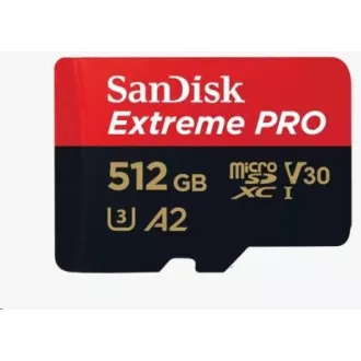 SanDisk micro SDXC Karte 512GB Extreme PRO (200 MB/s Klasse 10, UHS-I U3 V30)   Adapter