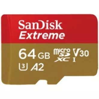 SanDisk micro SDXC Karte 64GB Extreme Action Cams und Drohnen (170 MB/s Klasse 10, UHS-I U3 V30) Adapter SanDisk micro SDXC Karte 64GB Extreme Action Cams und Drohnen (170 MB/s Klasse 10, UHS-I U3 V30) Adapter