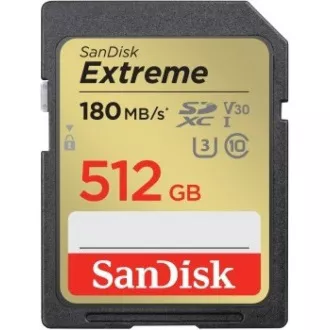 SanDisk SDXC-Karte 512GB Extreme (190 MB/s Klasse 10, UHS-I U3 V30) SanDisk SDXC-Karte 512GB Extreme (190 MB/s Klasse 10, UHS-I U3 V30)