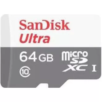 SanDisk Ultra microSDXC Karte 64GB (140MB/s, A1, Klasse 10, UHS-I) - Imaging Verpackung   SD Adapter