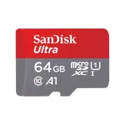 SanDisk MicroSDXC 64GB Ultra (140MB/s, A1 Klasse 10 UHS-I)   Adapter