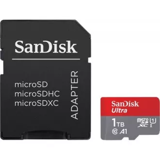 SanDisk Micro SDXC 1TB Ultra (150 MB/s, A1 Klasse 10 UHS-I) Adapter SanDisk Micro SDXC 1TB Ultra (150 MB/s, A1 Klasse 10 UHS-I) Adapter