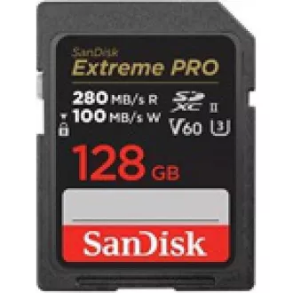SanDisk SDXC-Karte 128GB Extreme PRO (280 MB/s Klasse 10, UHS-II V60)