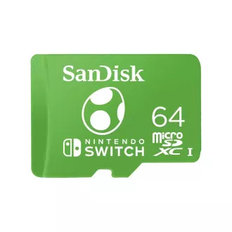 SanDisk MicroSDXC 64GB Karte für Nintendo Switch (R:100/W:90 MB/s, UHS-I)