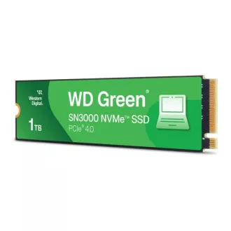 WD GREEN SSD 1TB SN3000 Powered by SanDisk, PCIe Gen4x4, M.2 2280, (R:5000/W:4200 MB/s) WD GREEN SSD 1TB SN3000 Powered by SanDisk, PCIe Gen4x4, M.2 2280, (R:5000/W:4200 MB/s)
