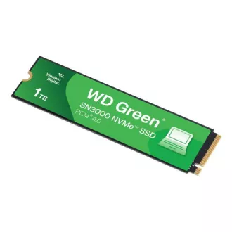 WD GREEN SSD 1TB SN3000 Powered by SanDisk, PCIe Gen4x4, M.2 2280, (R:5000/W:4200 MB/s) WD GREEN SSD 1TB SN3000 Powered by SanDisk, PCIe Gen4x4, M.2 2280, (R:5000/W:4200 MB/s)