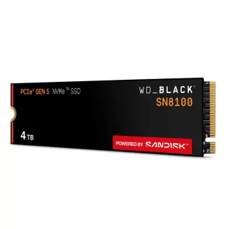 WD BLACK NVMe 4TB PCIe SN8100 SSD Powered by SanDisk, Gen5, (R:14900, W:14000MB/s) WD BLACK NVMe 4TB PCIe SN8100 SSD Powered by SanDisk, Gen5, (R:14900, W:14000MB/s)