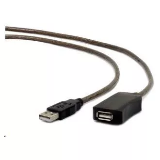 GEMBIRD USB 2.0 aktives Verlängerungskabel, 10m, schwarz GEMBIRD USB 2.0 aktives Verlängerungskabel, 10m, schwarz