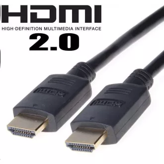 PremiumCord HDMI 2.0 High Speed   Ethernet Kabel, vergoldete Stecker, 2m
