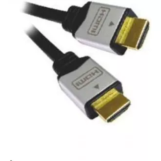 PREMIUMCORD Kabel HDMI A - HDMI A M/M 2m vergoldete und metallische HQ-Stecker, 4K