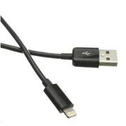 C-TECH USB 2.0 Lightning Kabel (IP5 und höher) Lade- und Synchronisationskabel, 2m, schwarz
