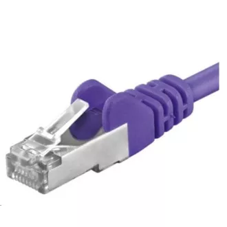 PREMIUMCORD Patchkabel CAT6a S-FTP, RJ45-RJ45, AWG 26/7 0, 5m lila
