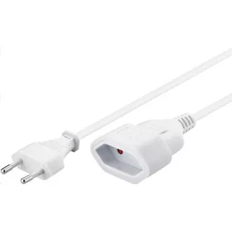 PREMIUMCORD 230V Netzkabel, Doppelgabelverlängerung, 3m PREMIUMCORD 230V Netzkabel, Doppelgabelverlängerung, 3m