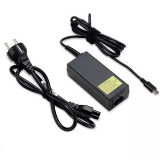 ACER 45W_USB Typ C Adapter, Schwarz - für Geräte mit USB C, EU NETZKABEL (EINZELVERKAUF)