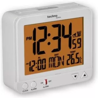 TechnoLine WT 195W - Digitaler Wecker weiß mit Thermometer