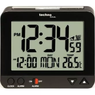 TechnoLine WT 195W - Digitaler Wecker weiß mit Thermometer