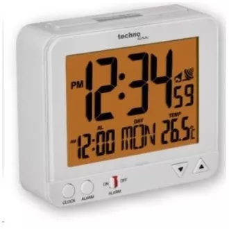 TechnoLine WT 195W - Digitaler Wecker weiß mit Thermometer