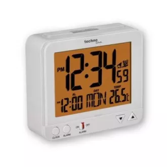 TechnoLine WT 195W - Digitaler Wecker weiß mit Thermometer