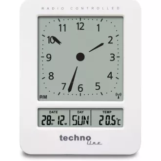 TechnoLine WT 745W - Wecker mit analogem LCD-Display und Thermometer TechnoLine WT 745W - Wecker mit analogem LCD-Display und Thermometer