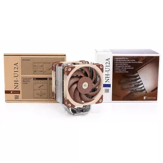 NOCTUA CPU-Kühler NH-U12A, 2x 120mm, LGA1851, AM5, braun/silber NOCTUA CPU-Kühler NH-U12A, 2x 120mm, LGA1851, AM5, braun/silber