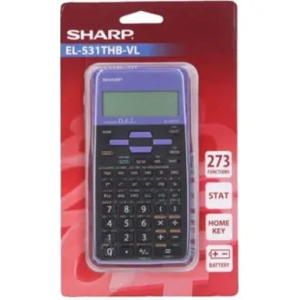 SHARP Taschenrechner – EL531THBVL – violett – Blisterverpackung
