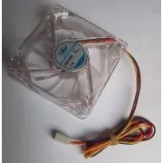 EUROCASE Lüfter 80mm, 12V/0, 15A, beleuchtet RGB (3-pin)