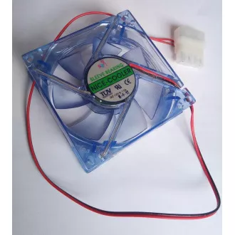 EUROCASE Lüfter 80mm, 12V/0, 17A, blau beleuchtet (Molex) EUROCASE Lüfter 80mm, 12V/0, 17A, blau beleuchtet (Molex)