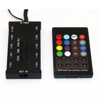 EUROCASE Controller   Fernbedienung für RGB-Lüfter (volle Farben)