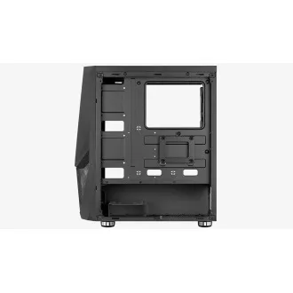 AEROCOOL Gehäuse Zauron Saturn FRGB ML G, Mid-Tower, 2x USB 3.0, 2x Audio, 1x 120mm FRGB Lüfter, ohne Netzteil