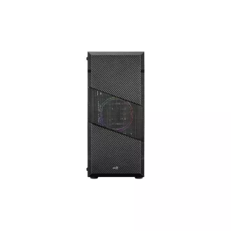 AEROCOOL Gehäuse Menace Saturn FRGB ML G, Mid-Tower, 2x USB 3.0, 2x Audio, 1x 120mm FRGB Lüfter, ohne Netzteil