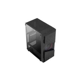 AEROCOOL Gehäuse Menace Saturn FRGB ML G, Mid-Tower, 2x USB 3.0, 2x Audio, 1x 120mm FRGB Lüfter, ohne Netzteil