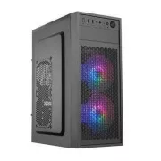 EUROCASE Gehäuse ML N6-530B, ATX, 2x USB-A, 1x USB-C, 2x 120mm ARGB Lüfter, schwarz