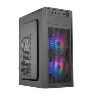 EUROCASE Gehäuse ML N6-530B, ATX, 2x USB-A, 1x USB-C, 2x 120mm ARGB Lüfter, schwarz