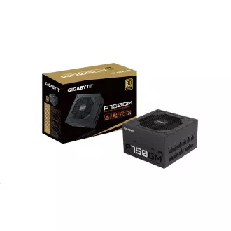 GIGABYTE Netzteil P750GM, 750W, 80plus Gold, modular, 120 mm Lüfter