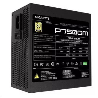 GIGABYTE Netzteil P750GM, 750W, 80plus Gold, modular, 120 mm Lüfter