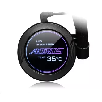 GIGABYTE AORUS WATERFORCE X 240 Wasserkühlung, 120 mm ARGB, LCD-Display GIGABYTE AORUS WATERFORCE X 240 Wasserkühlung, 120 mm ARGB, LCD-Display