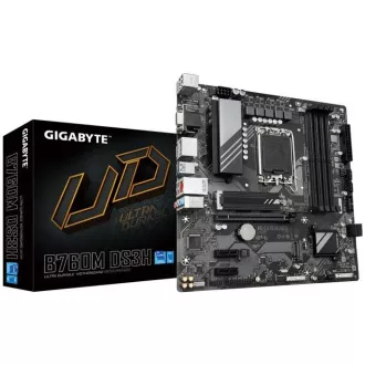 GIGABYTE MB Sc LGA1700 B760M DS3H, Intel B760, 4xDDR5, 2xDP, 1xHDMI, 1xVGA, mATX GIGABYTE MB Sc LGA1700 B760M DS3H, Intel B760, 4xDDR5, 2xDP, 1xHDMI, 1xVGA, mATX