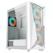 GIGABYTE Gehäuse GB-C301GW, ARGB Hub, transparente Seitenwand, Mid-Tower, 4x ARGB Lüfter, weiß