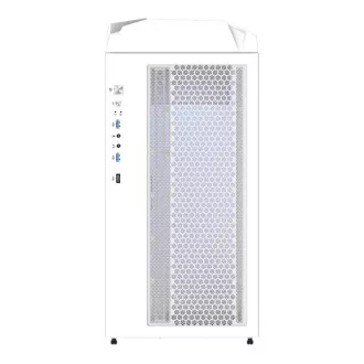GIGABYTE Gehäuse GB-C301GW, ARGB Hub, transparente Seitenwand, Mid-Tower, 4x ARGB Lüfter, weiß