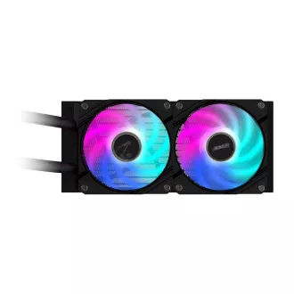 GIGABYTE Wasserkühlung AORUS WATERFORCE X II 240, 2x120mm ARGB, LCD-Display, LGA1851, AM5